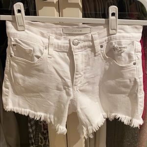 Joe’s Jeans White Cutoff Denim Jean Shorts